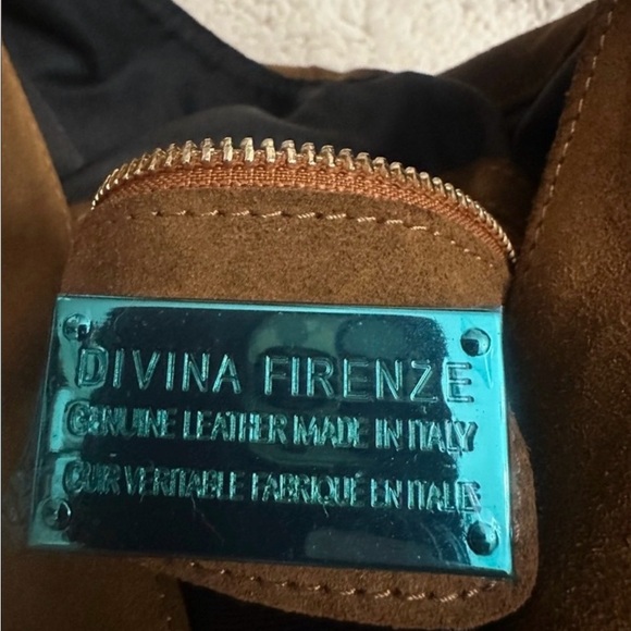 DIVINA FIRENZE Cuoio Italian Suede Slouchy Knot Hobo Bag - Picture 7 of 7